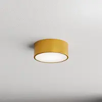 TEMAR LIGHTING Taklampe Cleo 200, gull, sensor, IP54, Ø 20 cm, metall
