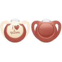 Nuk Smokker - For Nature - 2-pack - Rød - - 6-18 md - Smokk