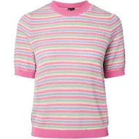Pieces Pcdiana Stripe Strikket Kortermet Topp