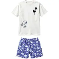 Gisela Snoopy Print Kort Ermet Pysjamas
