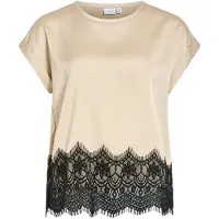 Vila Viellette Blonde Kortermet Topp