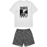 Gisela The Beatles Printed Kort Ermet Pysjamas