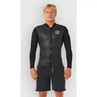 Rip Curl Dawn Patrol 1.5 Mm Es Langermet Termisk T-skjorte Med Hel Glidelås