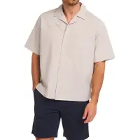 Hugo Boss for man. 50559315 Light gray Lapisy shirt (XL), Casual, Grey, Cotton, Short sleeve