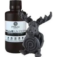 PrimaCreator Value Water Washable UV Resin - 500ml - Svart