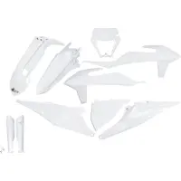 Ufo Ktm Exc/exc-f 2020-2021 With Headlight Ktkit527f-999w Fork Protectors & Plastsett