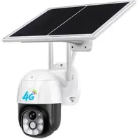 Mtp Products V380 4G Solar PTZ sikkerhetskamera 3MP med PIR-bevegelsesdeteksjon