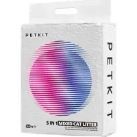 Petkit kattesand 5-i-1 Tofu med aktivt kull, klumpende, støvfattig, 4 poser