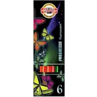 Koh-I-Noor Koh I Noor Progresso fluorescerende fargeblyanter 6 farger - 266097