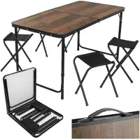 Gardlov Sammenleggbart hagebord + 4 stoler