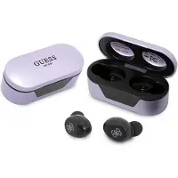 GUESS GUTWST31EU TWS Bluetooth-hodetelefoner + dokkingstasjon lilla/lilla