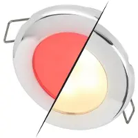 Hella Marine Rustfritt Stål Euroled 75 Rød/varmhvit Led-lys 120 Mm 3w