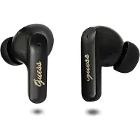 GUESS Script Metal Logo helt trådløse øretelefoner med live-oversettelse - svart