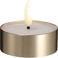 Moods & More LED Melted tealight - Metal brass finish