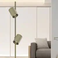 VIOKEF LED-gulvlampe Melina, olivengrønn, høyde 162 cm, metall, dimbar