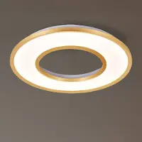 VIOKEF LED-taklampe Valeria, børstet gullfarge, Ø 60 cm, metall
