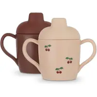 Konges Sløjd Kopper m. Tut - 2-pack - Cherry - - OneSize - Kopp