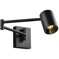 VIOKEF LED-vegglampe Melina, svart, utstikk 55 cm, metall, dimbar