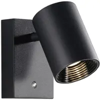 VIOKEF LED-vegglampe Melina, svart, utstikk 12 cm, metall, dimbar