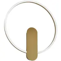 VIOKEF LED-vegglampe Zaklin, gullfarget, høyde 45 cm, metall