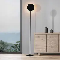 VIOKEF LED-gulvlampe Isabel, svart, høyde 168 cm, metall