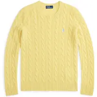 Ralph Lauren for woman. 211971865007 Yellow wool and cashmere jumper (L), Casual, Long sleeve