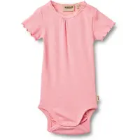 Wheat Body k/e - Rib - Edna - Tyggegummi - - 62 - Kortermet body