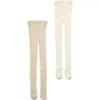 Wheat Strømpebukser - Rib - Indy - 2-pack - Sand - - 86/92 - Strømpebukser