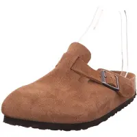 Birkenstock Boston Soft Footbed Suede Leather Sandaler brun