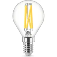 Philips LED-filament kronelyspære 806 lm 5,9 W E14 dimbar, klar