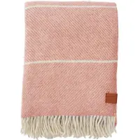 Klippan Yllefabrik Ullpledd - 130x200 cm - resirkulert ull/lammull - Frank Salmon Pink