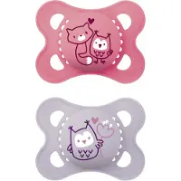Mam Smokker - Original - 2-pack - 0-6 Md. - Rosa/Lyslilla m. Try - - OneSize - Smokk