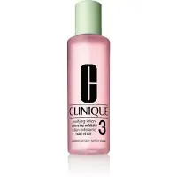 Clinique Clarifying Lotion 3, rensekrem, kvinner, kombinert hud, fet hud, eksfolierende, matterende, glattende, flaske, vann\Aqua\Eau, alkoholdenat., salisylsyre, Hamamelis Virginiana (trollhassel),