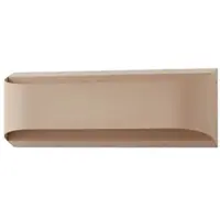 LINDBY utendørs LED-vegglampe Lenore, beige, metall, 36,5 cm