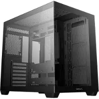 DeepCool CG530 - Midi-tårn - ATX - sidepanel med vindu (herdet glass) - ingen strømforsyning (ATX / PS/2) - svart - USB/lyd