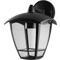 Segula Utendørs vegglampe Antique down, svart, aluminium, E27