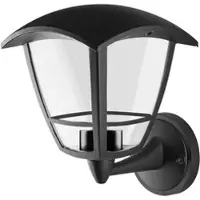 Segula Utendørs vegglampe Antique up, svart, aluminium, E27