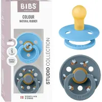 BIBS Colour Smokker - Str. 1 - 2-pack - Rund - Breeze Mix - - 0-6 md - Smokk