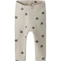 Name it Leggings - Rib - Bomull/Modal - NbmFunkab - Chateau Gray - - 50 - Leggings