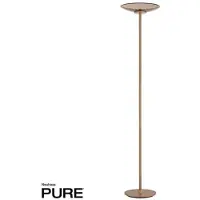 Pure LED-gulvlampe Moon bronsefarget aluminium/glass dimmer