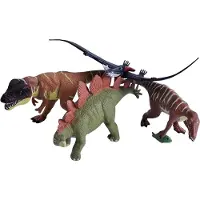 Ginza.se Dinosaurer - 4 stk. - Plastpose Dino - - OneSize - Dinosaur
