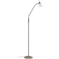 LINDBY gulvlampe Gwendolin, 160 cm, glass, E14, justerbar