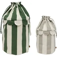 Oyoy Oppbevaringskurver - Saga - 2-pack - Leire/Grønn - - OneSize - Oppbevaring