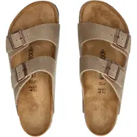 Birkenstock for man. 352201 Brown Leather Normal Arizona Leoi Sandals (Regular Fit) (41), Flat, None, Casual