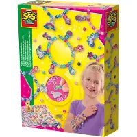 SES Creative Kreativt leker - Lag dine egne armbånd - Puffy-klis - - OneSize - Smykker
