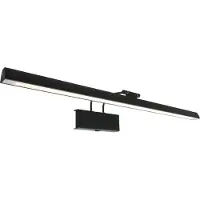 Steinhauer LED-vegglampe Litho, svart, metall, CCT, bredde 60 cm