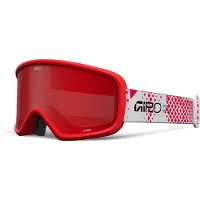 Giro vinterbriller junior STOMP RED FENCE (OTG) (sylindrisk) linse AMBER SCARLET 19-42% S2