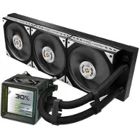 Asrock Steel Legend Dark 360 LCD vannkjøler Intel/AMD, svart
