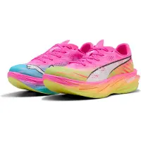 Puma Deviate NITRO Elite 4 Showtime Running Shoes Women, Fitness, Poison Pink/Yellow Alert/Bright Aqua, 37.5