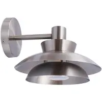LUCANDE utendørs vegglampe Thais, stål, Ø 25 cm